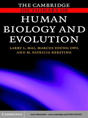 cover image of The Cambridge Dictionary of Human Biology and Evolution